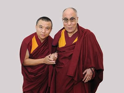 Seine Heiligkeit & Lama Geshe TenDhar Seine Heiligkeit & Lama Geshe TenDhar